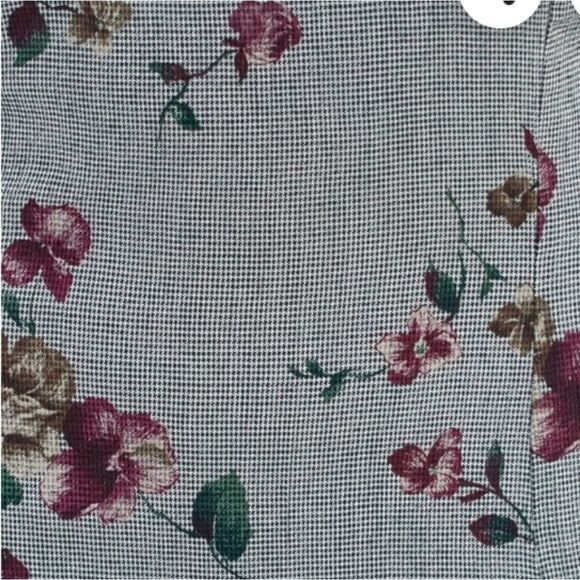 En Focus Studio 18 Sleeveless Floral&Houndstooth Print Women's Maxi Dress - Picture 2 of 11